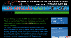 Desktop Screenshot of losangelescashforcars.com